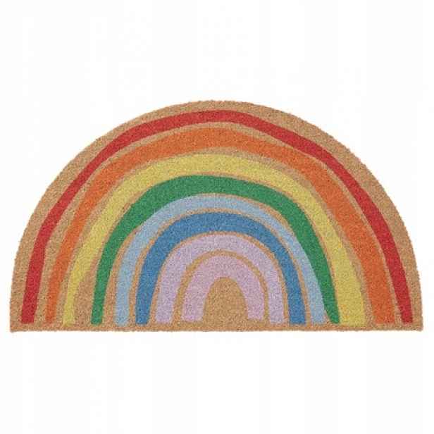 Ikea Pillemark vnitřní rohožka duha 50x90 cm, barevný kokos