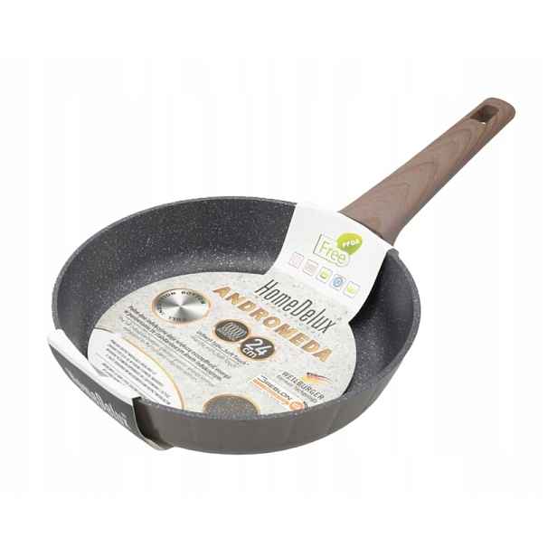 Nepřilnavá pánev Andromeda 24 cm s plnou indukční vrstvou Greblon C3 béžová