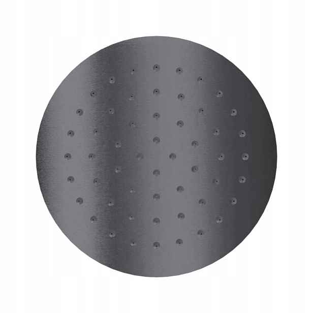 Sprchová hlavice slim 25 cm, grafit, nerezová ocel