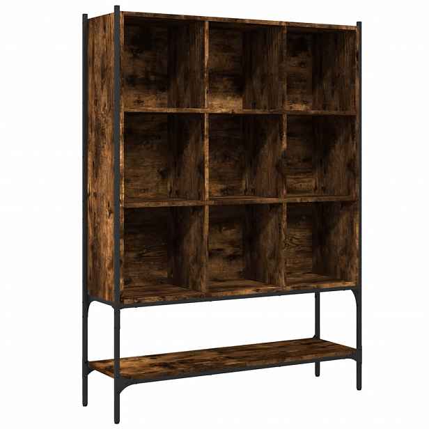vidaXL Knihovna kouřový dub 102 x 30 x 141,5 cm kompozitní dřevo