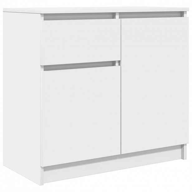 vidaXL Příborník se zásuvkou bílý 71x35x65 cm kompozitní dřevo
