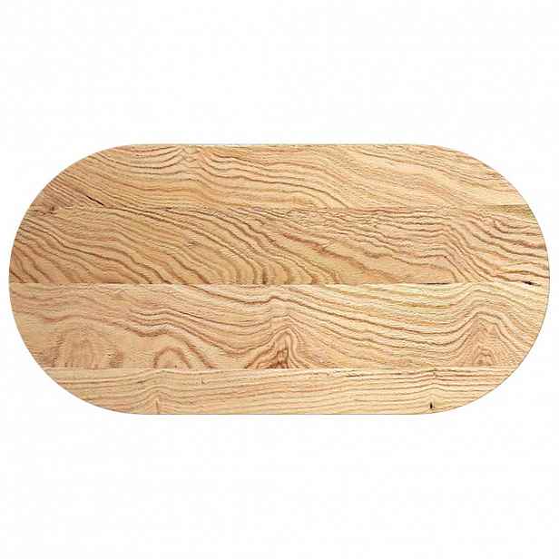 vidaXL Stolní deska 100x50x2 cm masivní dub oválný