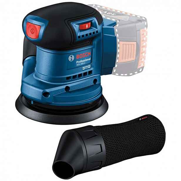 Bosch - 18V AKU excentrická bruska 125 mm, bez baterie a nabíječky 06013A5020