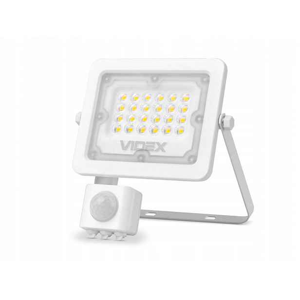 Led Halogenový Zářič 20W Bílý Neutrální Senzor 5000K