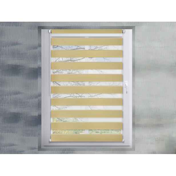 FEXI Roleta Den a noc, Silk zlatá, A 092, 220x127 cm