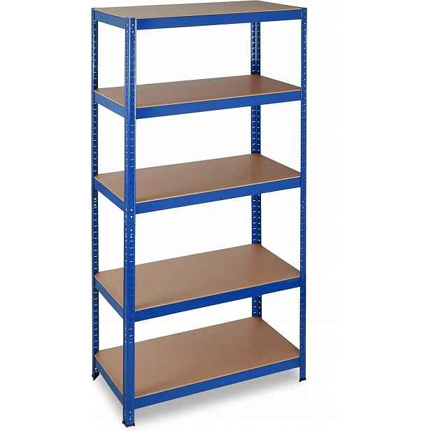 Kovový skladový regál Relaxdays 180 x 90 x 45 cm max 875 kg na polici