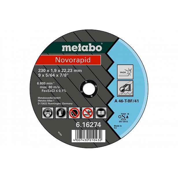 Metabo - Řezný kotouč na nerezovou ocel 180x22,23 mm 616273000