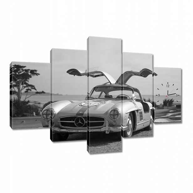 Nástěnné hodiny Mercedes Gullwing 150x105