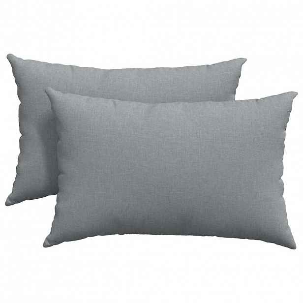 vidaXL Pohovkové polštáře 2 ks textil Světle šedá 60 x 40 cm