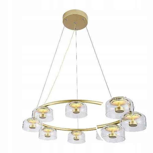 Závěsná Led lampa Lustr 40W 3000K 3200lm Průhledná Lorell Rabalux