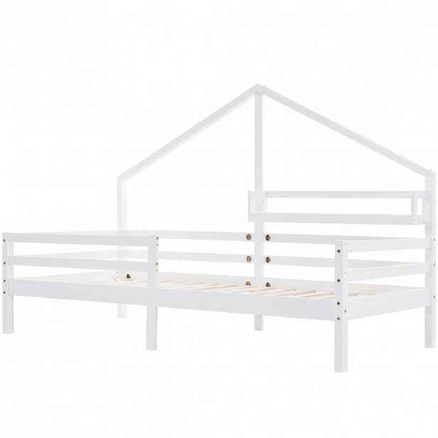 FLIEKS DOMEČKOVÁ POSTEL 90x200 Tvar Krbu Regál Bílá