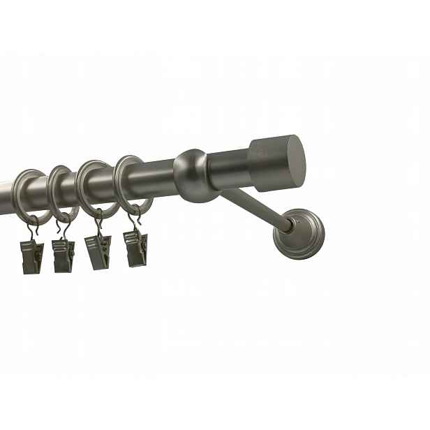 Garnýž Kovový 19mm MIX výběr Koncovek Satén 240cm Smart galvanizovaný