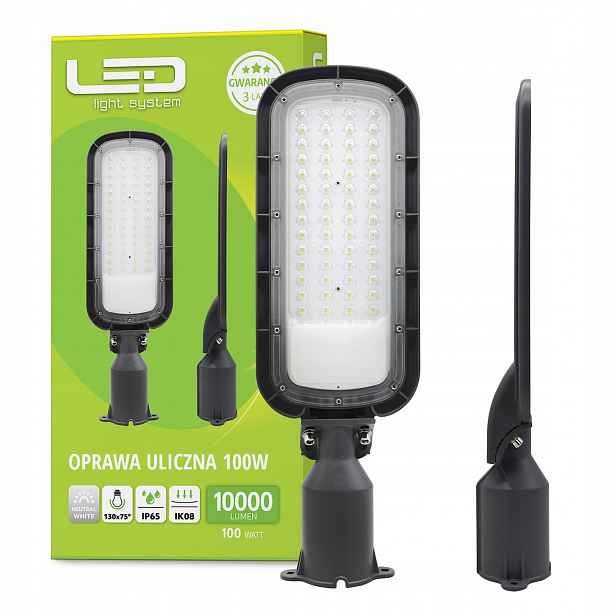 Led pouliční lampa Silniční svítidlo 100W 4000K IP65 Premium 3 roky Gw