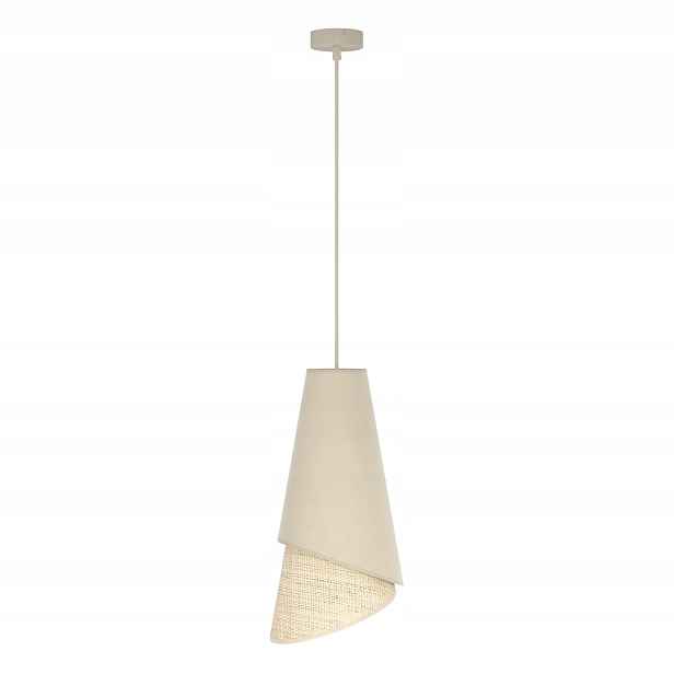Závěsná lampa Emibig Moda béžová 1xE27 15W loft