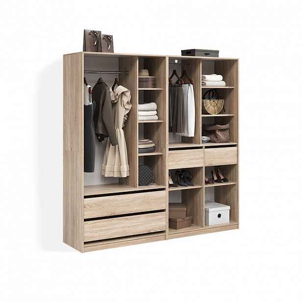 Livinity® ŠATNÍ SKŘÍŇ Trento Sonoma Sada 2 kusů