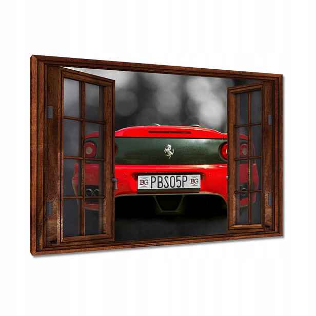 Obrazy 90x60 Červené Ferrari