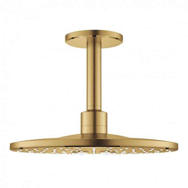 Grohe Rainshower SmartActive - Hlavová sprcha 310, sprchové rameno 14 cm, 2 proudy, kartáčovaný Cool Sunrise 26477GN0