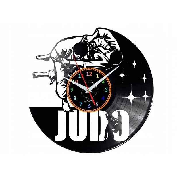 Judo Dárek Originální dekorace do domu Hodiny z vinylové desky