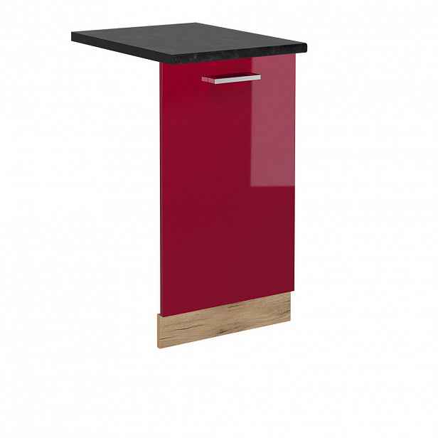 Vicco ČELNÍ PANEL MYČKY R-Line Červená vysoký lesk 45 cm , PD Antracit