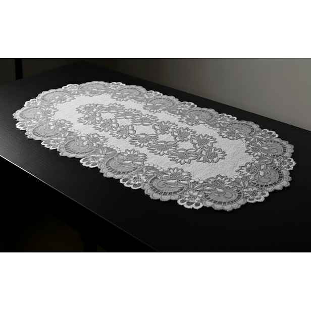 Žakárový ubrus - běhoun GREY různé rozměry šedá MyBestHome Rozměr: 120x160 cm
