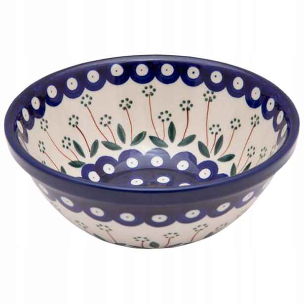 Miska na musli polévku 17 cm Umělecká keramika Bolesławiec dek 0377