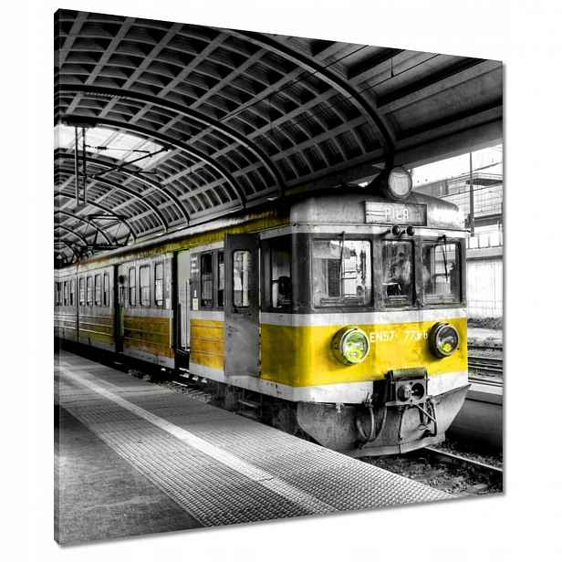 Obrazy 80x80 Žlutý vlak