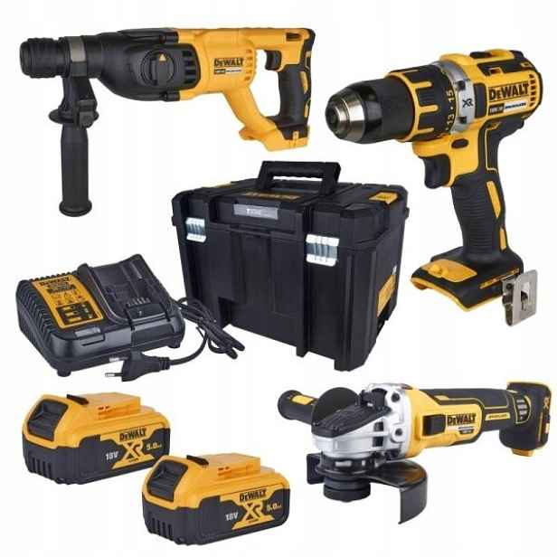Sada Šroubováků DCD791, Vrtací Kladivo DCH263, Broušení Dewalt DCK327P2T-QW