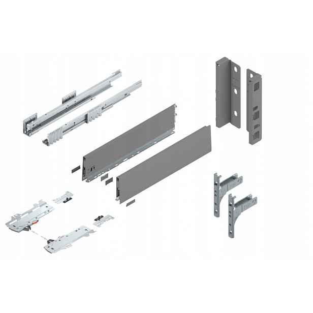 Blum Merivobox 550 Šuplík střední K Tip-On šedá 70 kg