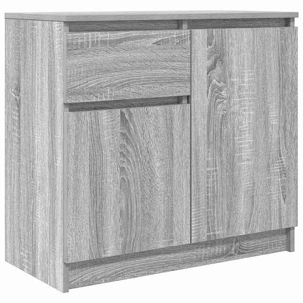 vidaXL Příborník se zásuvkou šedý Sonoma 71x35x65 cm kompozitní dřevo