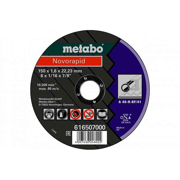 Metabo - Řezný kotouč na kov 150x22,23 mm 616507000