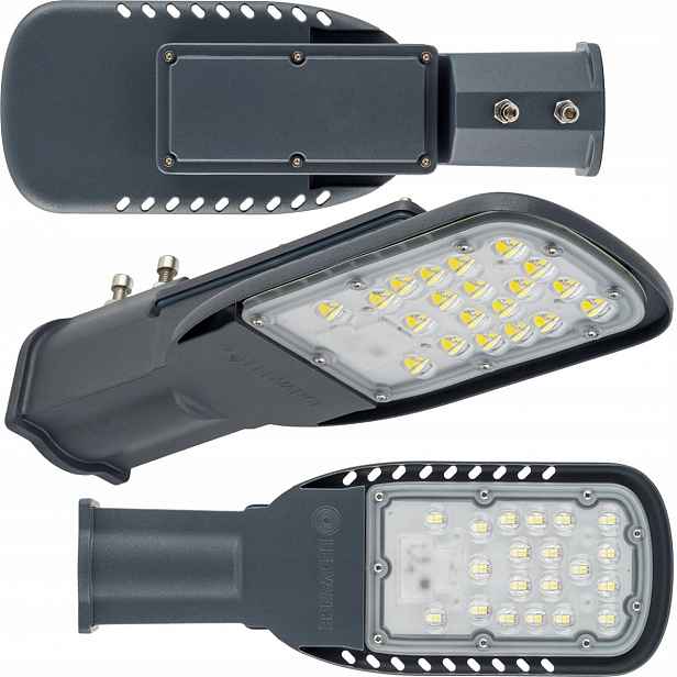 Pouliční Led svítidlo Průmyslová lucerna Šedá 45W 4000K IP66 Ledvance