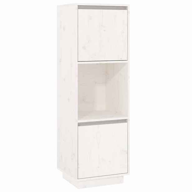 vidaXL Komoda bílá 38 x 35 x 117 cm masivní borové dřevo