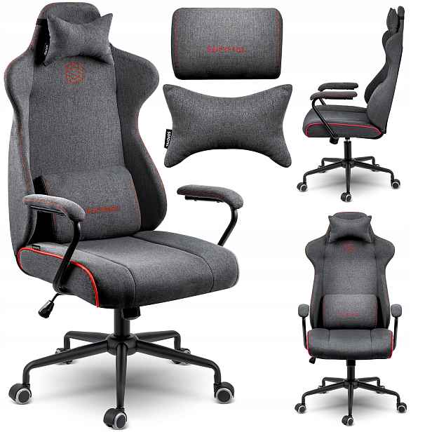 Kancelářská Otočná Židle, Nastavitelná, Látková, Ergonomická Herní Židle