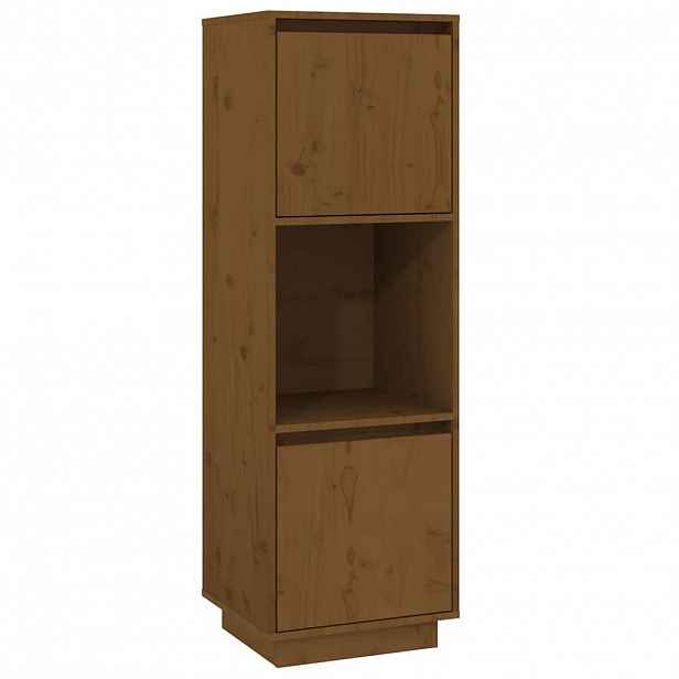 vidaXL Komoda medově hnědá 38 x 35 x 117 cm masivní borové dřevo