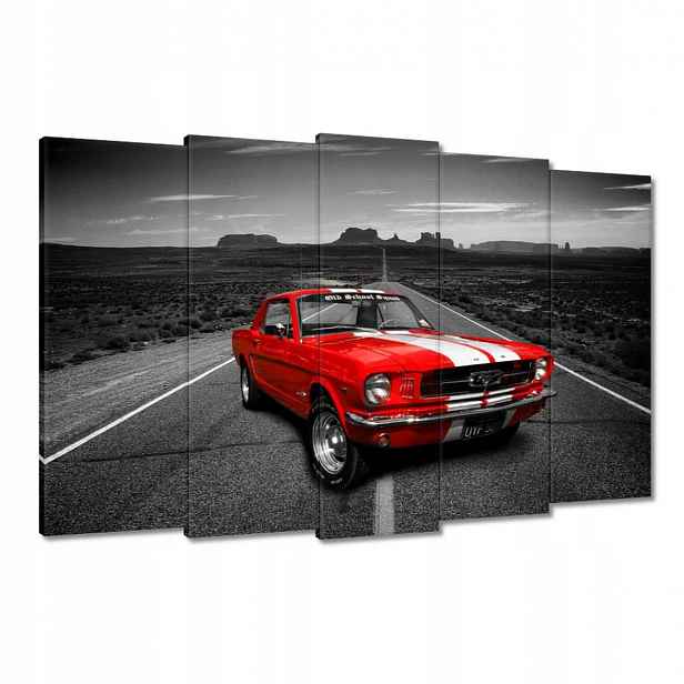 Obrazy 150x95 Červený Ford Mustang