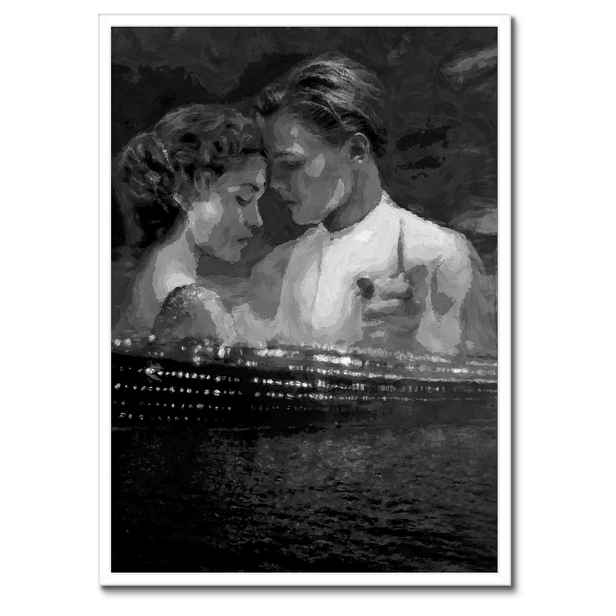 Plakáty v rámu 50x70 Titanic Černobílé
