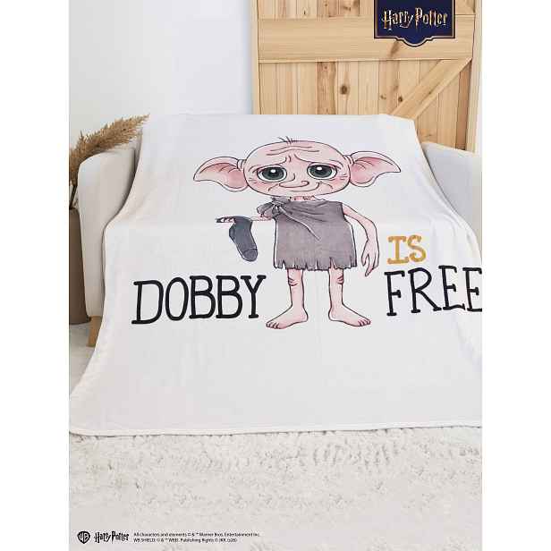 MKLuzkoviny.cz Deka mikroplyš Harry Potter 150 × 200 cm - Dobby