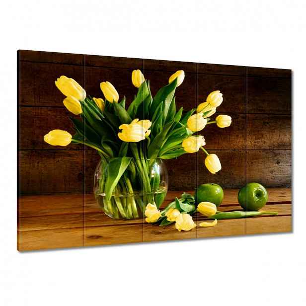 Obrazy 100x70 Žluté tulipány