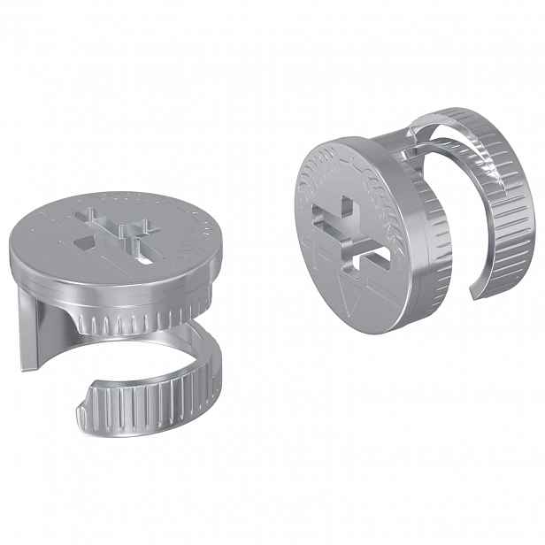 vidaXL Zámkové matice 2 ks Stříbrná 12 x 10 mm Kov