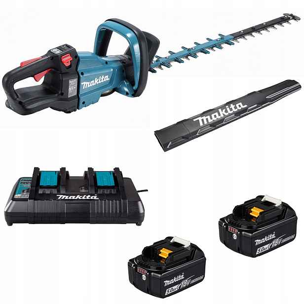 Akumulátorové nůžky na živý plot Makita DUH601PTE 18V 2x5Ah Lxt Xpt Bl