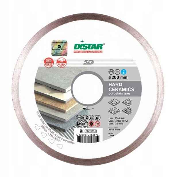 Diamantový Kotouč Distar 200x1,6x10x25,4 Hard Cera