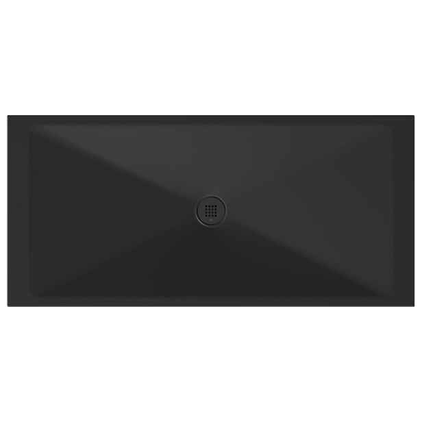 GSI Keramická sprchová vanička, obdélník 170x80x2cm, černá mat