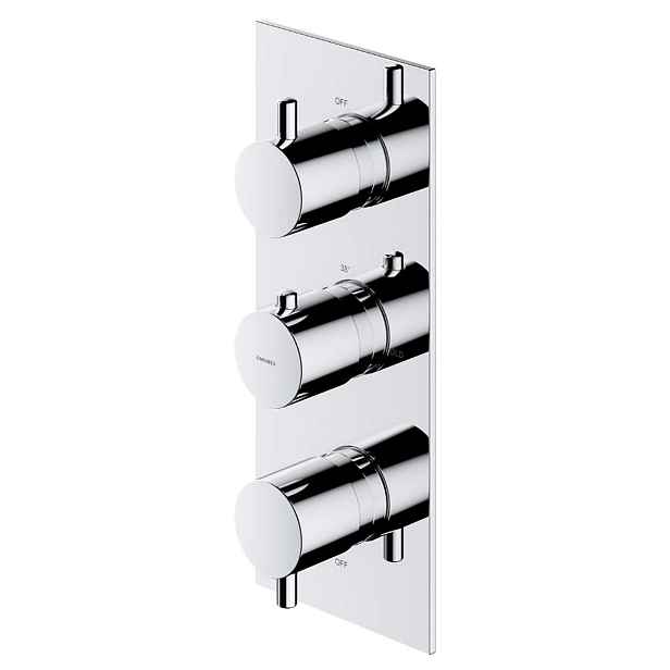 OMNIRES Y - Termostatická baterie pod omítku, pro 3 spotřebiče, chrom Y1238-KROCR