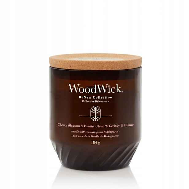 Střední svíčka Cherry Blossom & Vanilla Renew WoodWick