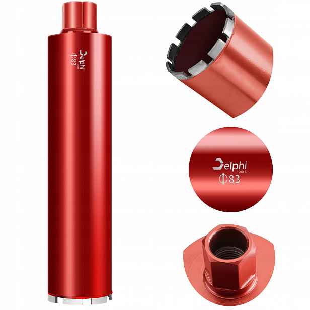 Vrták Do Betonu 83 x 450 mm Vrtačka Korunkový Vrták Delphi