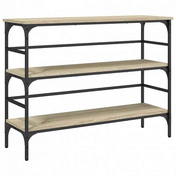 vidaXL Konzolový stolek dub sonoma 100 x 32 x 75 cm kompozitní dřevo