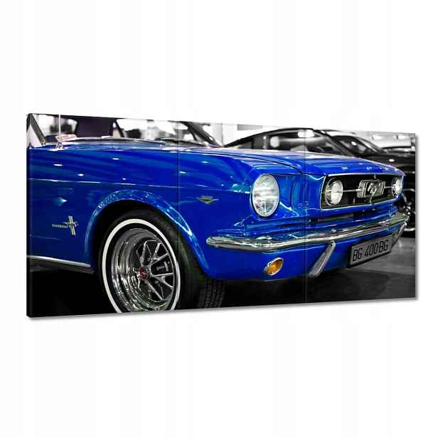 Obrazy 180x90 Modrý Ford Mustang