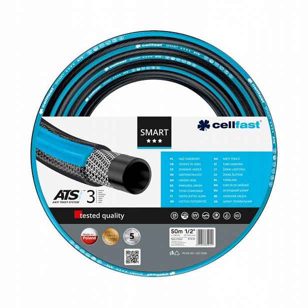 Hadice zahradní Cellfast Smart Atsv 1/2" 50m 13-101