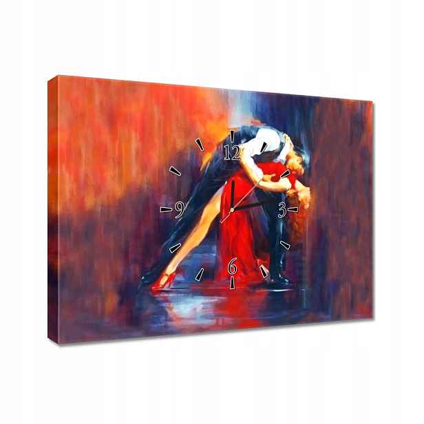 Nástěnné hodiny 60x40 Vášnivý tanec