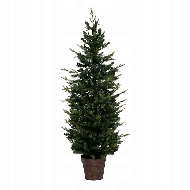 Umělý vánoční stromeček v cementovém květináči, 150 cm